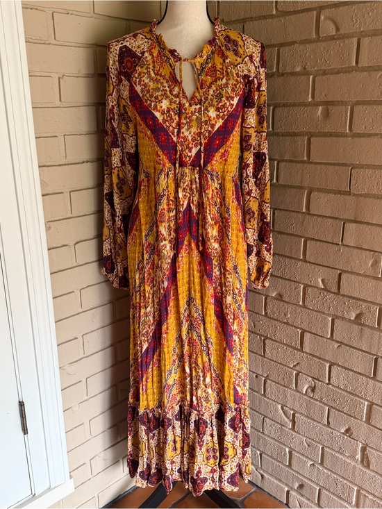 Umgee Dresses & Skirts - Umgee Floral Tiered Boho Maxi Dress Flowy Festival Hippie Beach Resort Size L